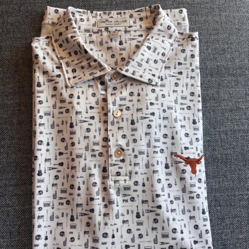 Peter Millar Summer Comfort Texas Longhorns Polo Size M
